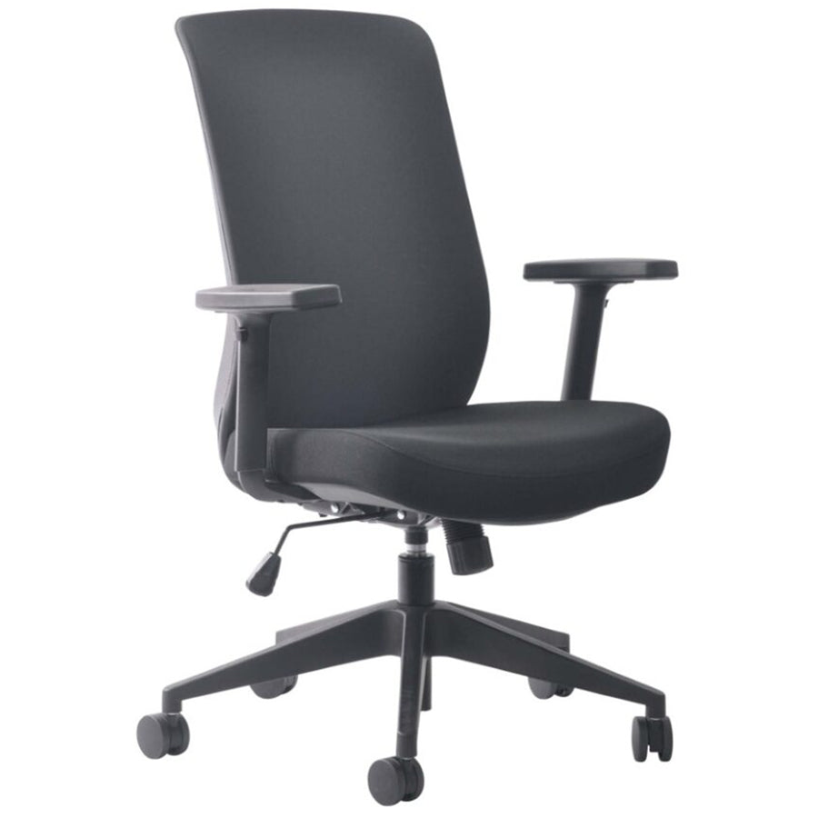 120A-22 - MONDO GENE FABRIC CHAIR W/ARMS GREY