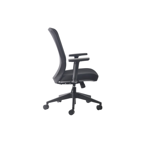 BURO 120A-M3 Seating Mondo Gene Mesh Chair W/Arms Black