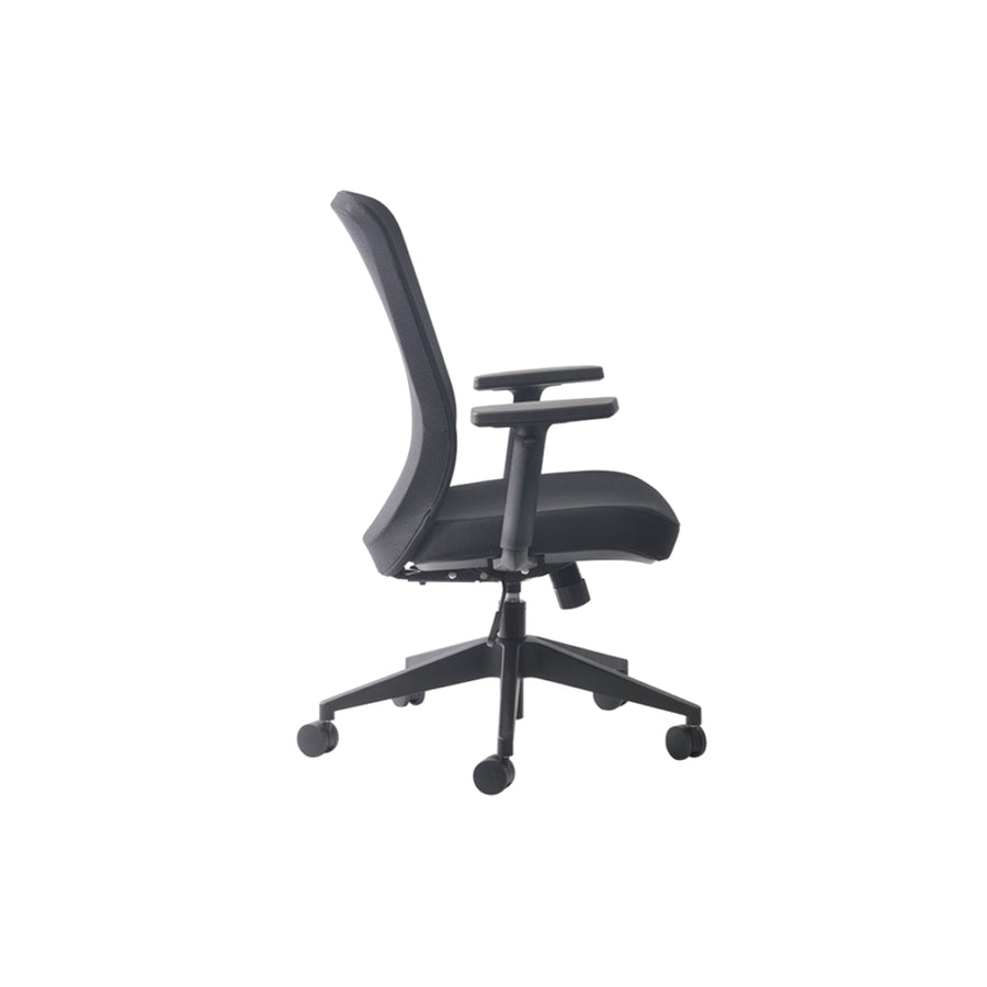 BURO 120A-M3 Seating MONDO GENE MESH CHAIR W/ARMS BLACK