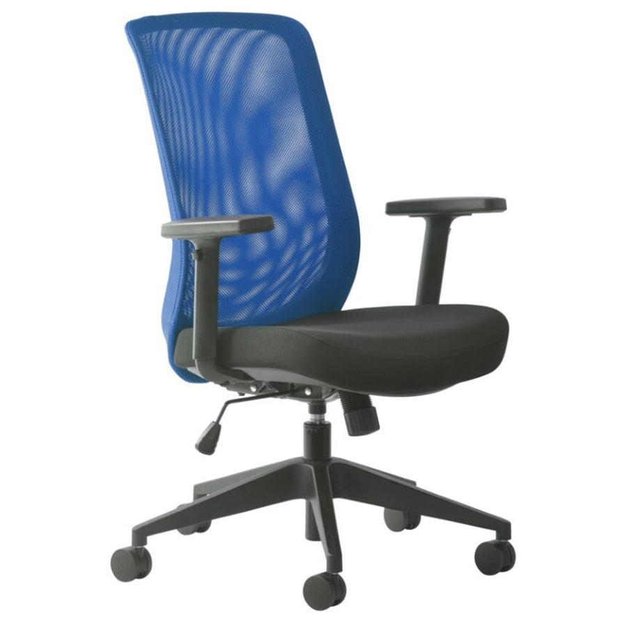 120A-M8 - MONDO GENE MESH CHAIR W/ARMS BLUE