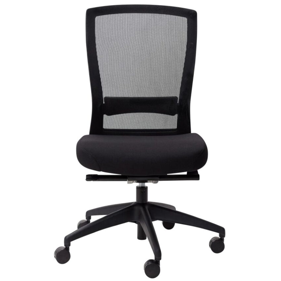 132-M3 - BURO MENTOR MESH CHAIR NO ARMS BLACK