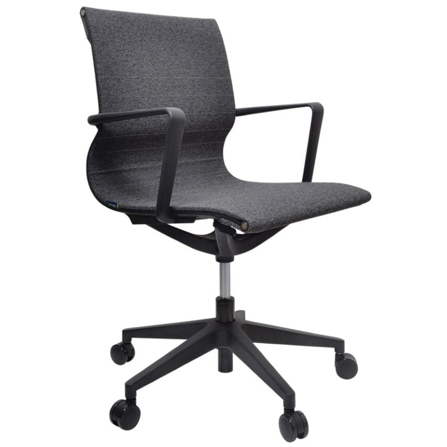 136-M2 - BURO DIABLO FABRIC/MESH CHAIR - CHARCOAL