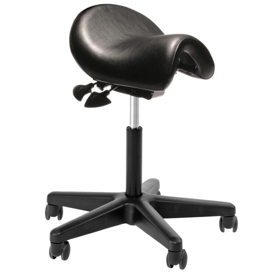 156V-1 - BAMBACH SADDLE SEAT NO BACK BLACK VINYL