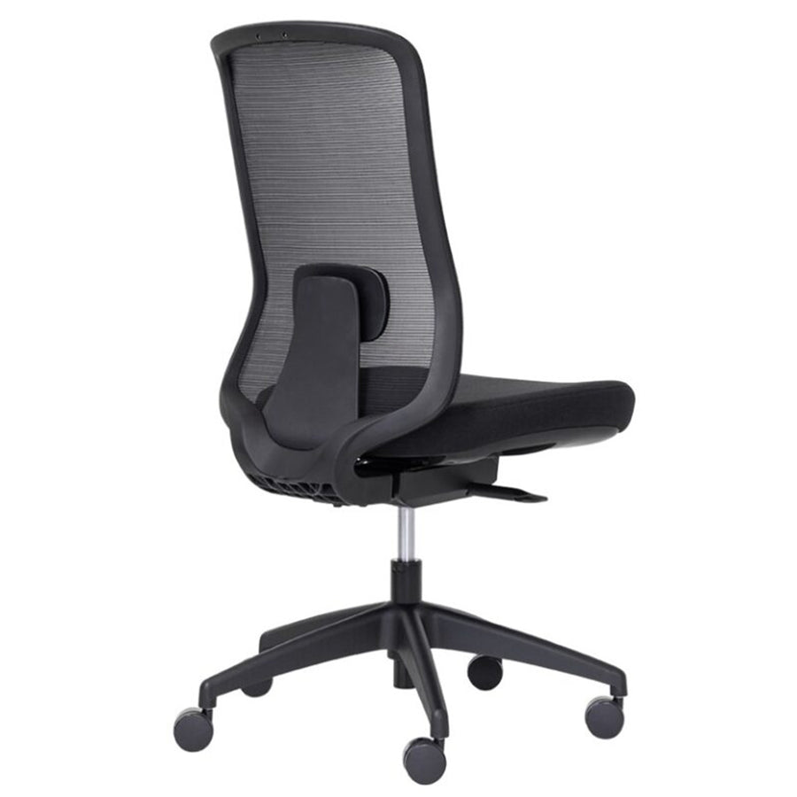 BURO 159-M3 Seating ELAN CHAIR LUMBAR BLK MESH S/SLIDE