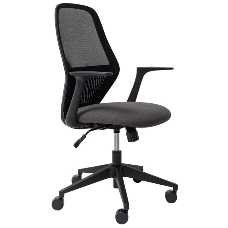 BURO Seating MONDO SOHO CHAIR BLACK MESH W/ARMS