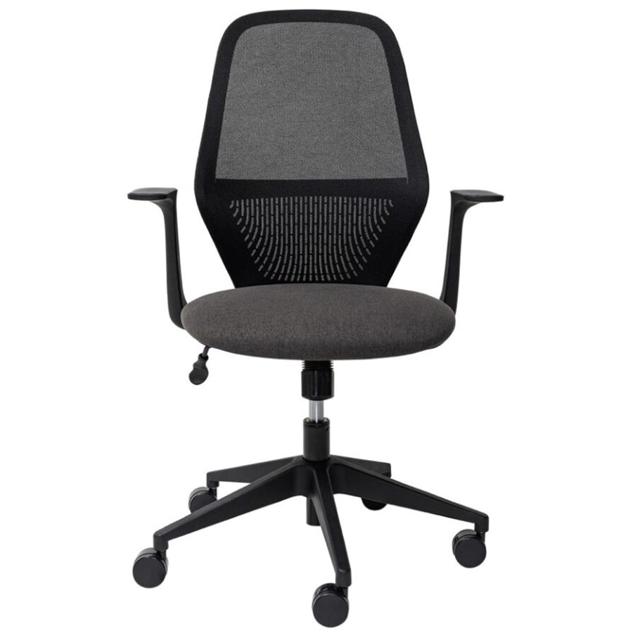 BURO Seating MONDO SOHO CHAIR BLACK MESH W/ARMS