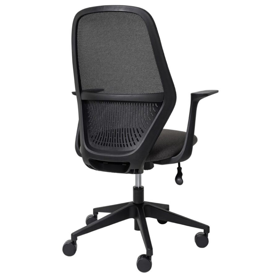 BURO Seating MONDO SOHO CHAIR BLACK MESH W/ARMS