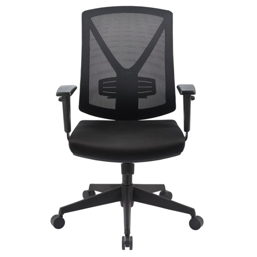175A-M3 - BURO BRIO II BLACK MESH CHAIR W/ARMS NYL