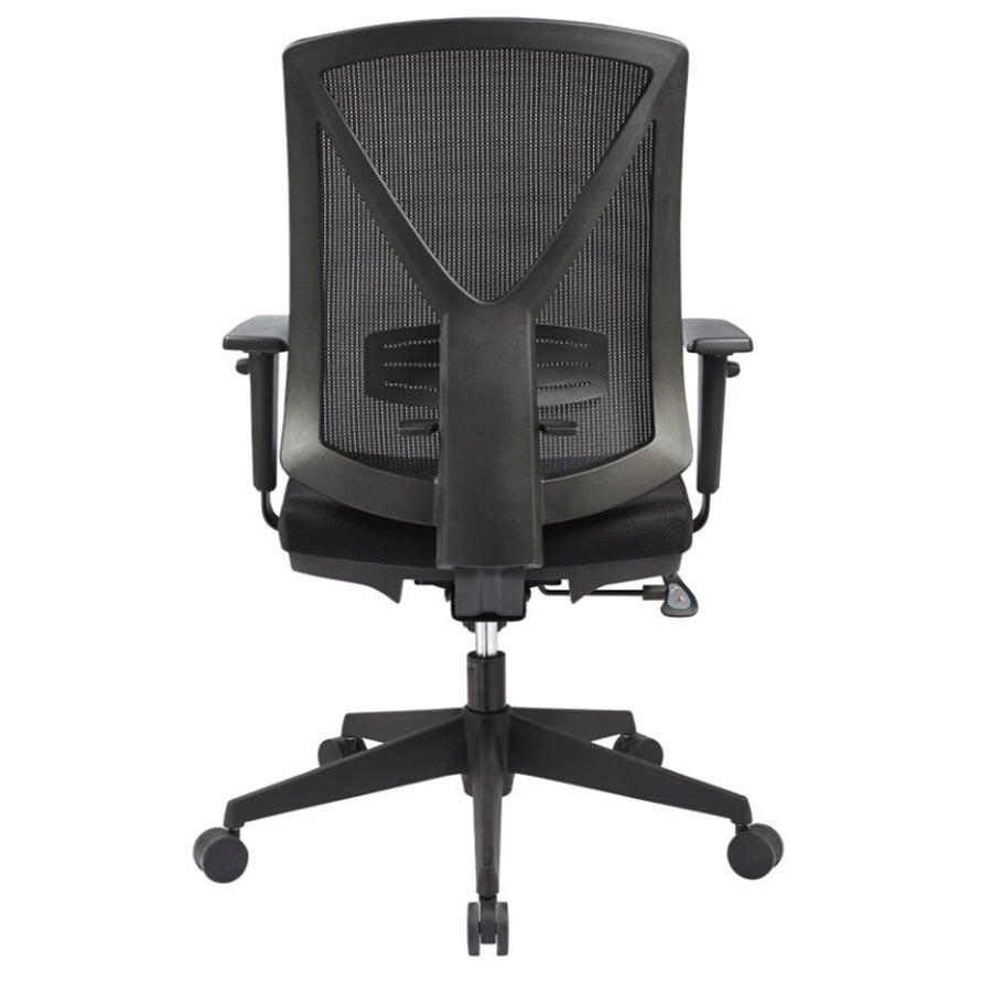 175A-M3 - BURO BRIO II BLACK MESH CHAIR W/ARMS NYL