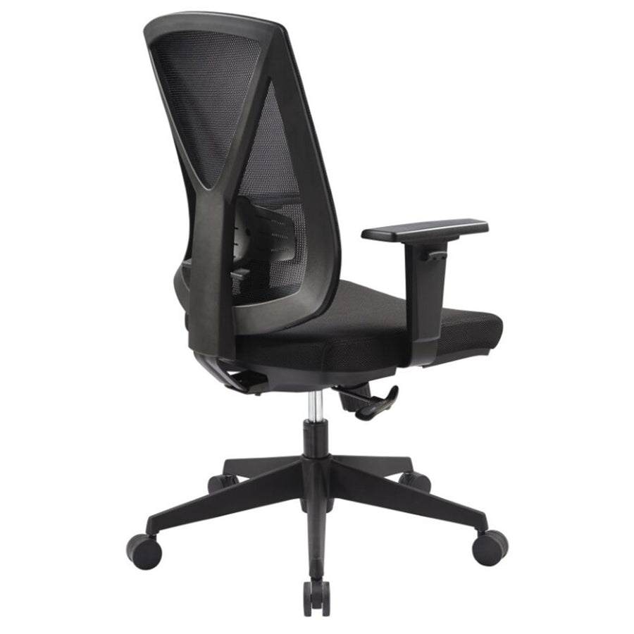 175A-M3 - BURO BRIO II BLACK MESH CHAIR W/ARMS NYL
