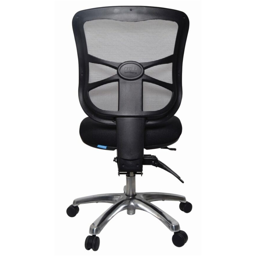 BURO 202-M3 Seating METRO BLACK MESH POLISHED BASE