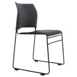 520-3-3 - BURO MAXIM CHAIR BLACK VNL & P/COAT BLK