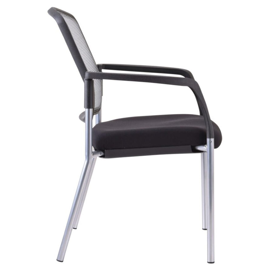 525M-RS-153 - BURO LINDIS CHAIR MESH W/ARMS REFL/SLVR