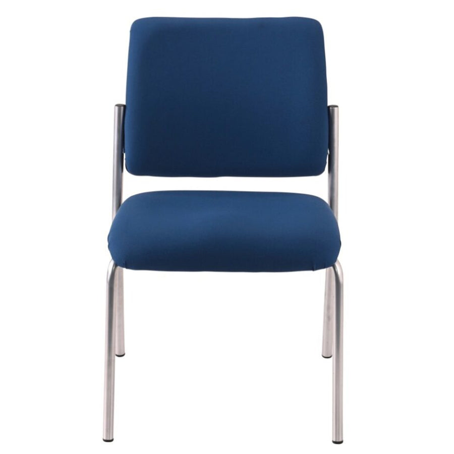 525-RS-61 - BURO LINDIS CHAIR NAVY W/ARMS REFL/SLVR