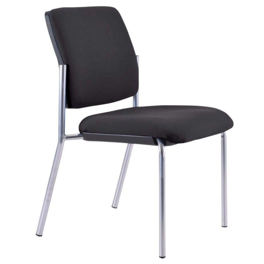 526-RS-63 - BURO LINDIS CHAIR,NO ARMS,BLK ,REFL/SLVR
