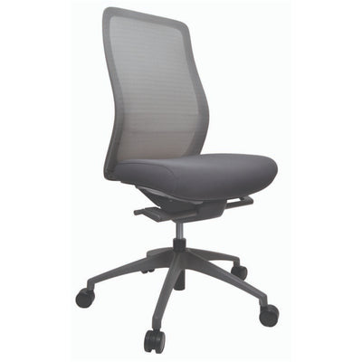 KON150-152 - KONFURB LUNA CHAIR MESH GREY W/ LUMBAR