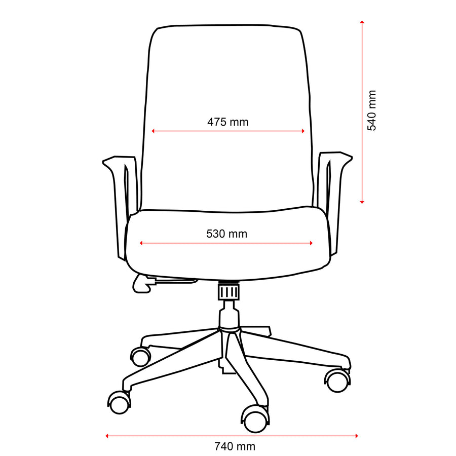 125-BL3 - MONDO PLATO CHAIR BONDED LEATHER