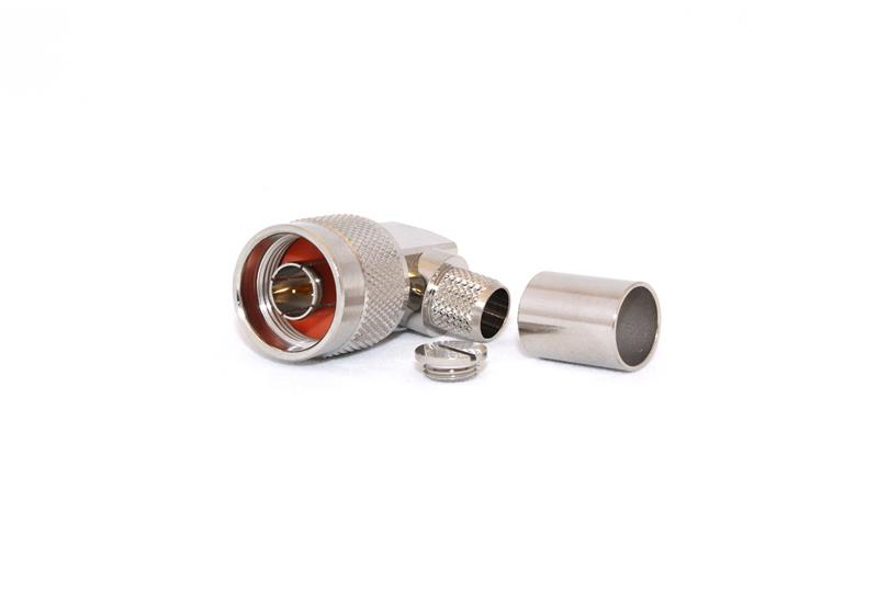 Go Wireless NZ C-N2-400-RA - N-Type Male Right Angle CRIMP Connector for LMR400/RG8U