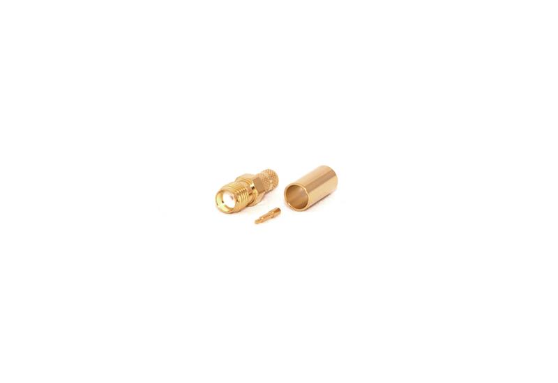 Go Wireless NZ C-SMA8-195 - RP-SMA Female 50 Ohm CRIMP Connector for LMR195/RG58