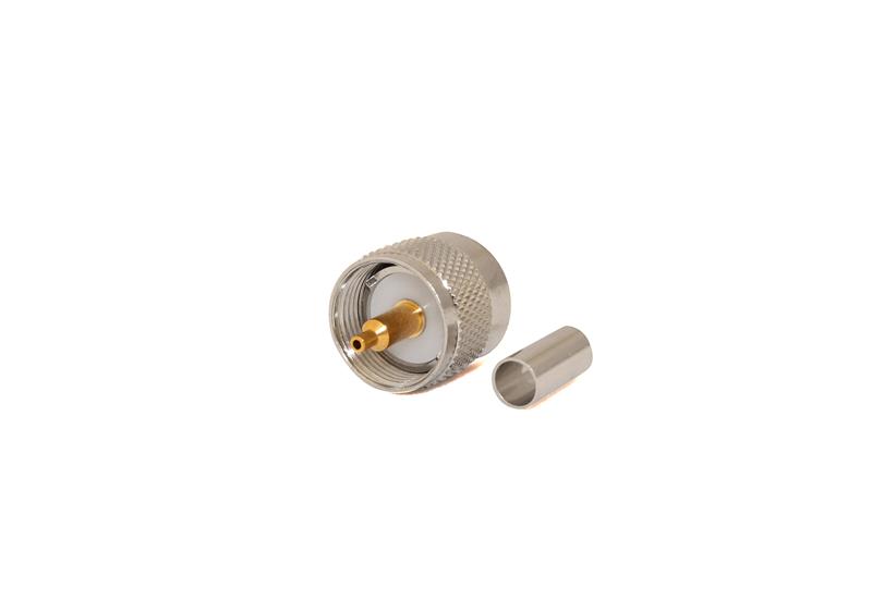 Go Wireless NZ C-UHF1-195 - UHF Male CRIMP Connector for LMR195/RG58