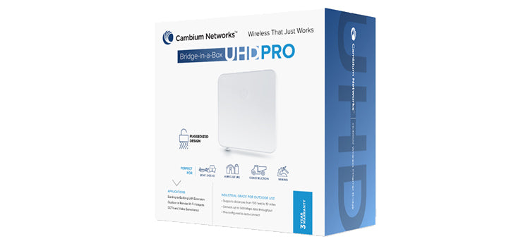 Cambium Networks C050900B913 - Cambium ePMP Bridge in a Box UHD PRO 5 GHz (ROW) (ANZ cord)