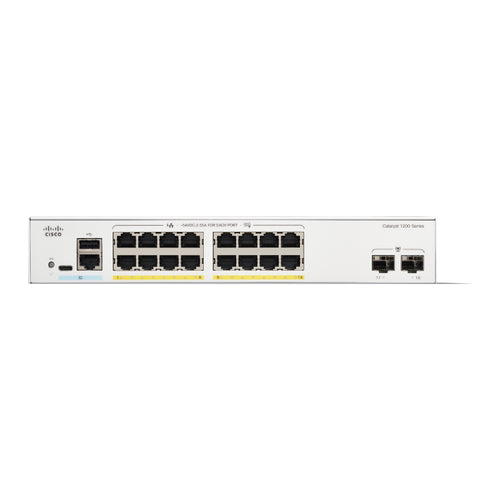 Cisco C1200-16P-2G - Catalyst 1200 16-port GE, PoE, 2x1G SFP