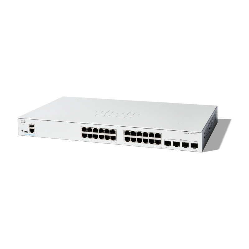 Cisco C1200-24T-4G - Catalyst 1200 24-port GE, 4x1G SFP, Managed Switch (no PoE)