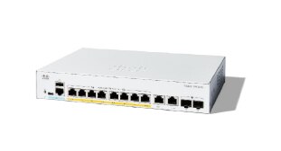 Cisco C1300-8T-E-2G - Catalyst 1300 8-port Gigabit Ethernet with 2 x 1G SFP Combo ports, Ext PS - C1300-8T-E-2G