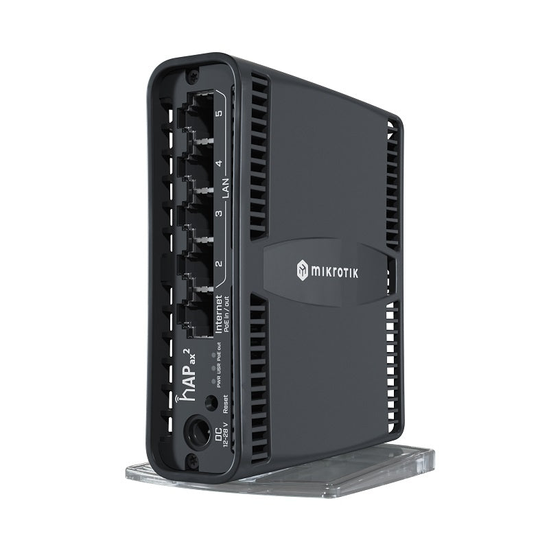 C52iG-5HaxD2HaxD-TC - MikroTik hAP ax2 Dual Band Wi-Fi 6 Access Point and Gigabit Router