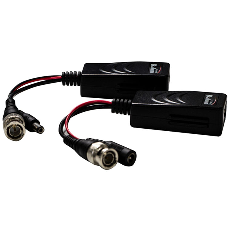 DYNAMIX CCTV Balun - Cat6/5e to BNC Convertor w/ power. HD-CVI/TVI/AHD