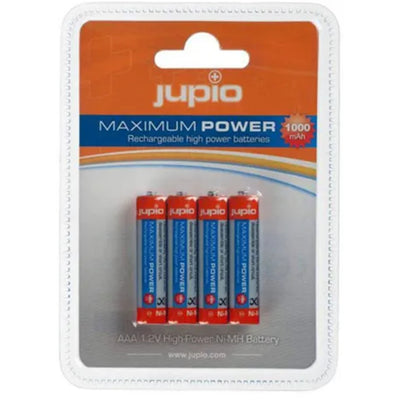 JUPIO RECHARGEABLE BATTERY AAA 1000MAH 4PK