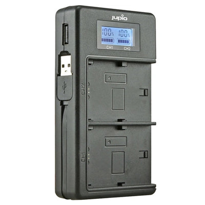 JDC2004 - JUPIO USB DEDIZIERTES DUO-LADEGERÄT MIT LCD FÜR CANON LP-E12 AKKUS