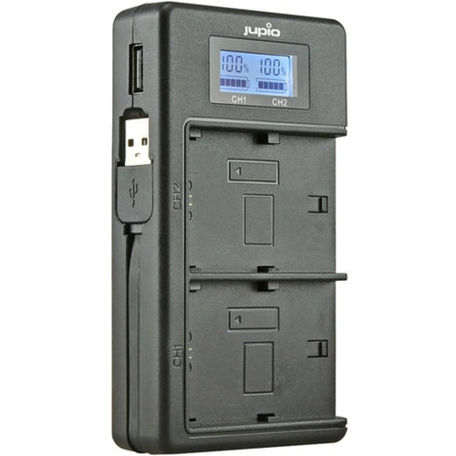 JDC2007 - JUPIO USB DEDICATED DUO CHARGER WITH LCD FOR NIKON EN-EL14A BATTERIES