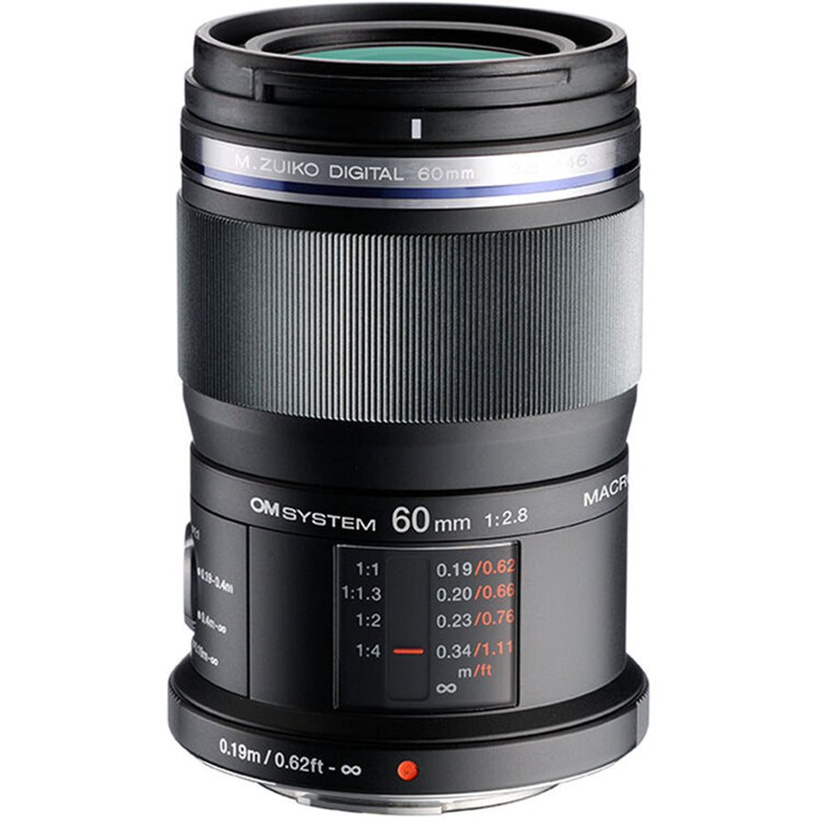 OM SYSTEM 60mm f2.8 Weatherproof Macro Micro Four Thirds Lens Black