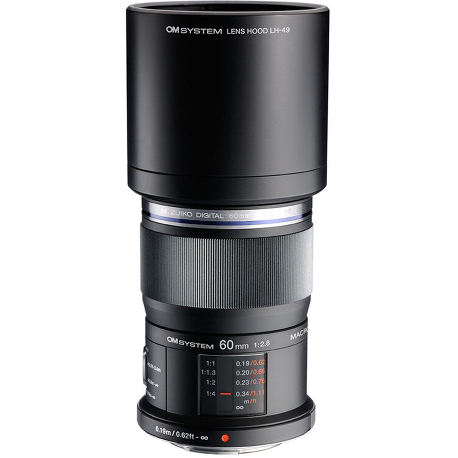 OM SYSTEM 60mm f2.8 Weatherproof Macro Micro Four Thirds Lens Black