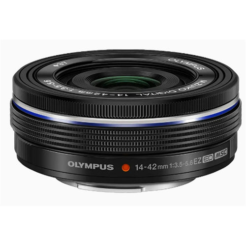 OM SYSTEM 14-42mm f3.5-5.6 EZ Pancake Micro Four Thirds Lens Black