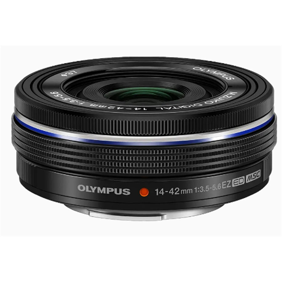 OM SYSTEM 14-42mm f3.5-5.6 EZ Pancake Micro Four Thirds Lens Black