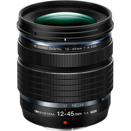OM SYSTEM 12-45mm f4 EZ-M1245 PRO Lens Black