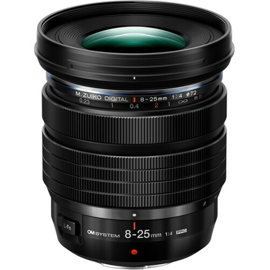 OM System 8-25mm Digital ED PRO F4 Lens Black