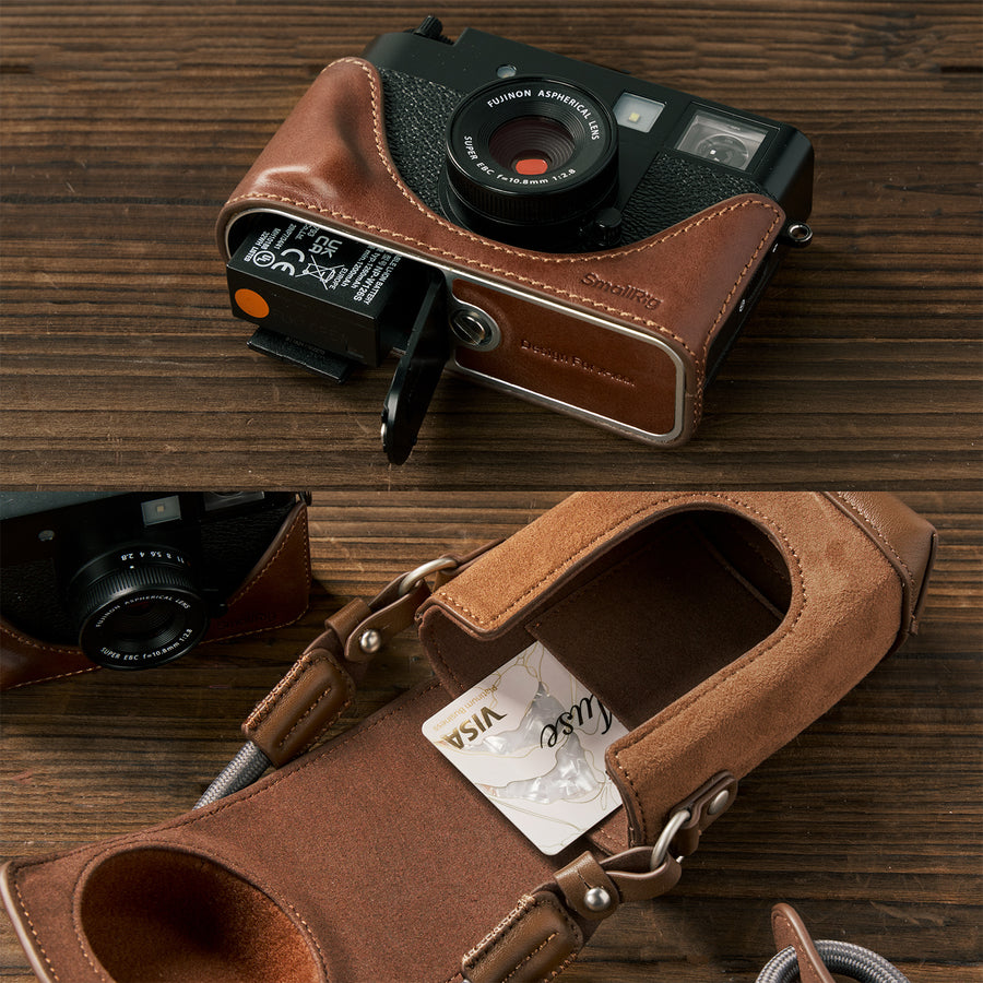 SmallRig Leather Case Kit for FUJIFILM X half (Brown)