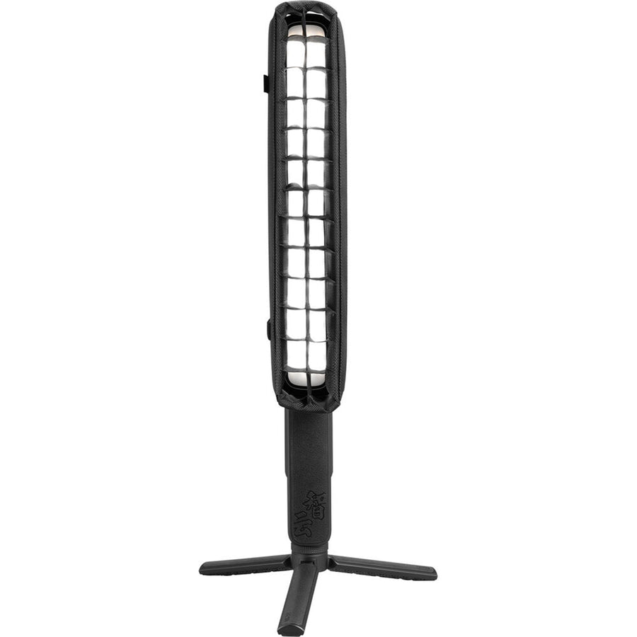 ZHIYUN FIVERAY F100 LED Light Stick Combo (Black) (F100Light Stick, Storage Bag, TransMount Power Adapter, 2-Leaf Barn Doors, Diffuser, Grid)