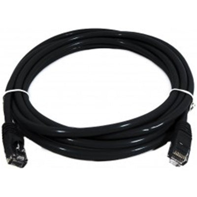 8WARE Cat 6a UTP Ethernet Cable, Snagless - Black 1M