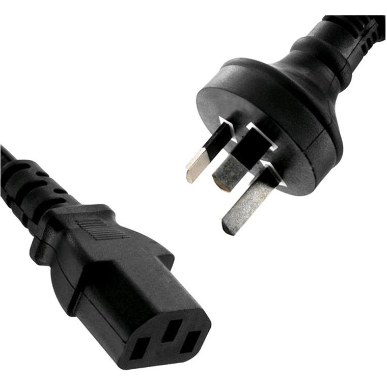 8Ware  RC-3078AU 10A AUS 3-Pin to IEC C13 Cable - 1.8m - Black