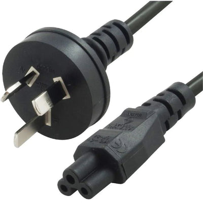 8Ware RC-3078C5-OEM 7.5A AUS 3-Pin to IEC C5 Cable - 2m Clover Shaped - SAA Approved - Supports Notebooks / Tape Drives / PoE