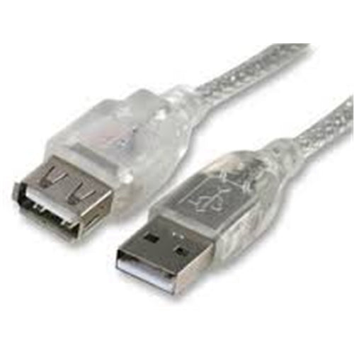8WARE UC-2002AAE - USB 2.0 Extension Cable Type A to A M/F Transparent - 2m
