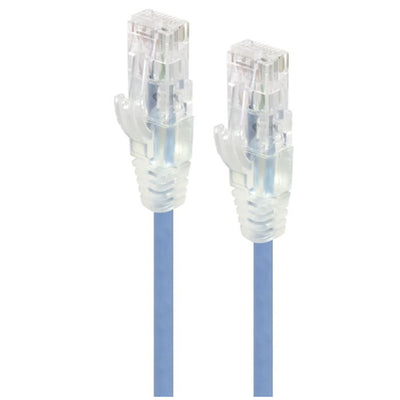 Alogic C6S-03BLU Cat6 Slim Ethernet Cable - 3m - Blue 28 AWG