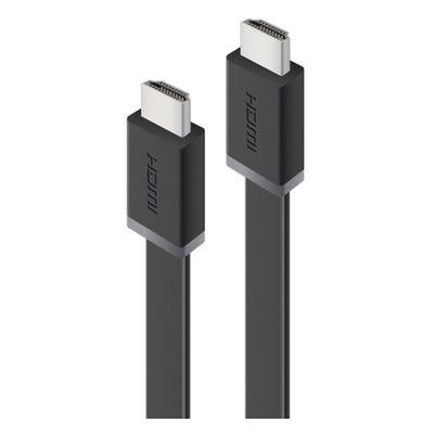 Alogic HDMI-05-MM-V4F HDMI 2.0 HDMI Cable - 5m - Black With Ethernet - High Speed - Flat
