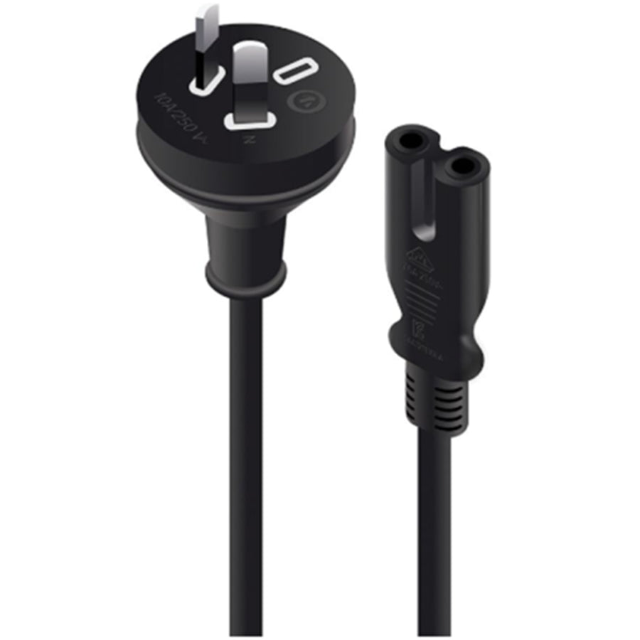 ALOGIC MF-AUS2PC7-02 - 2M AUS 2 PIN MAINS PLUG TO IEC C7 MTOF