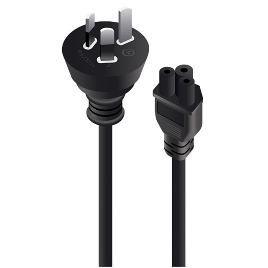 ALOGIC MF-AUS3PC5-0.5 - 0.5M AUS 3 PIN MAINS PLUG TO IEC C5 MTOF