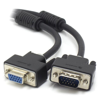 Alogic VGA-MF-02 VGA Extension Cable - 2m - Black Premium Shielded - With Filter
